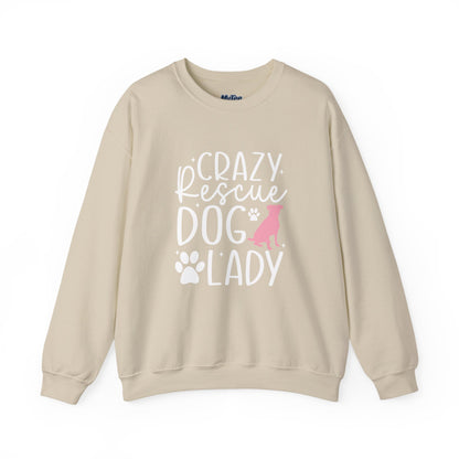 Crazy Rescue Dog Lady Sweatshirt | Dog Mom Crewneck