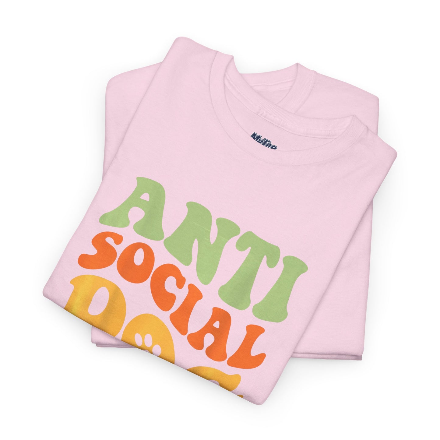 Anti Social Dog Moms Club Cotton T-Shirt - Fun & Comfy Pet Lover Tee