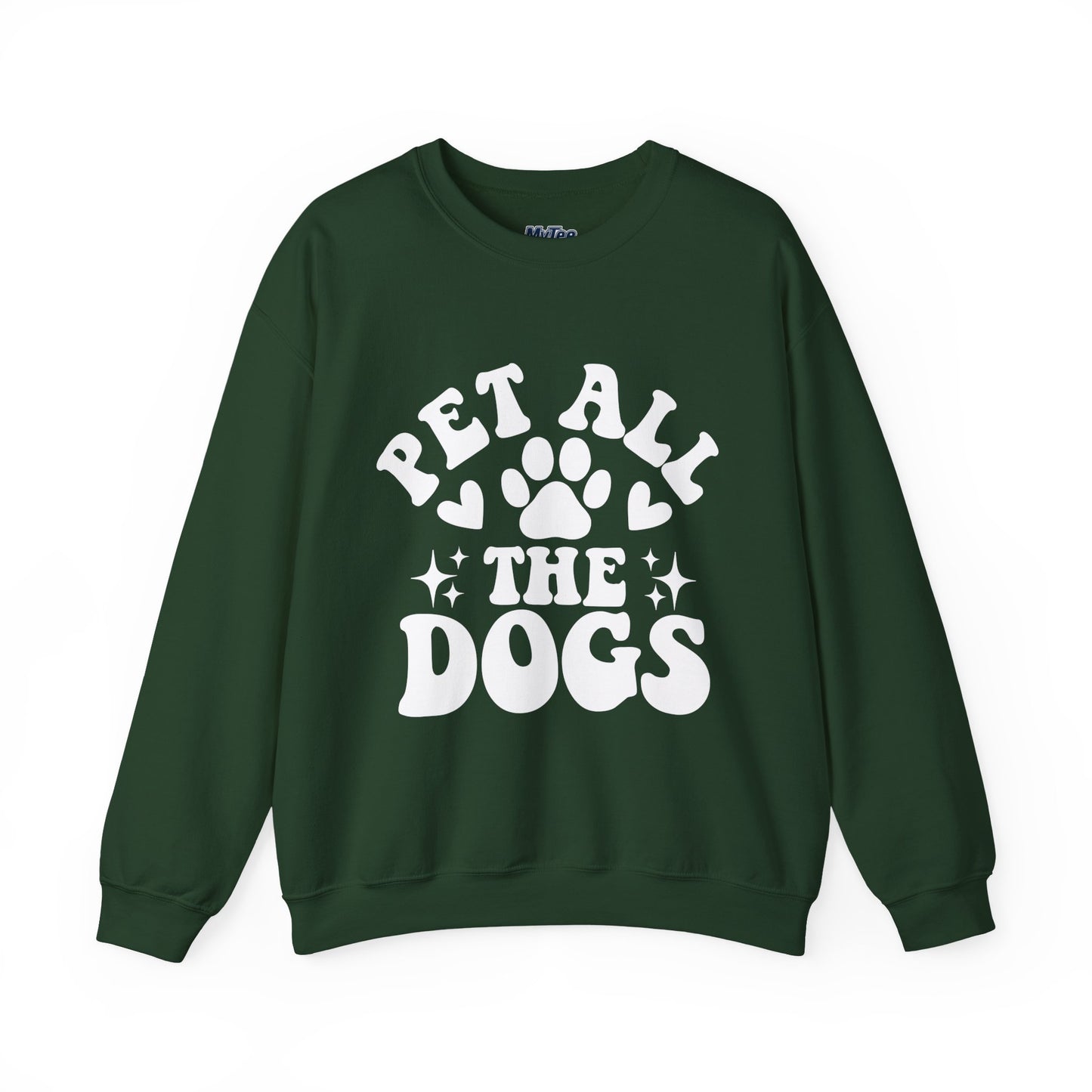 Pet All The Dogs Crewneck Sweatshirt | Cozy Dog Lover Gift