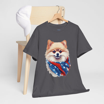 Patriotic pomeranian Unisex T-Shirt