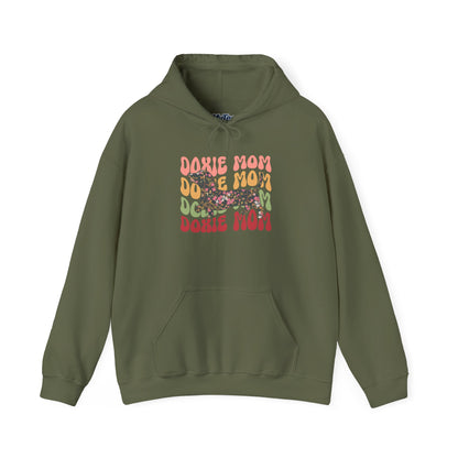 Doxie Mom Retro Hoodie – Cozy Hoodie With Colorful Dog Print