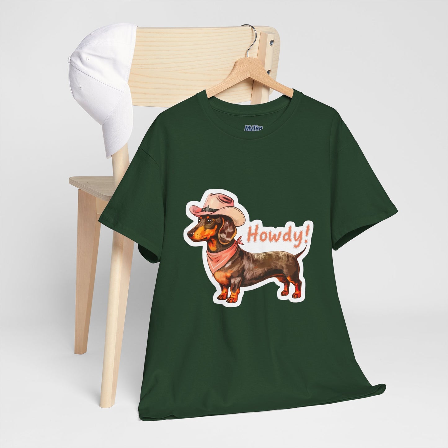 Dachshund Howdy Unisex T-Shirt – Southern Charm For Pup Fans