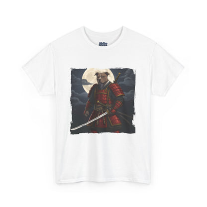Pitbull Samurai Warrior Unisex Heavy T-Shirt,Tee | Graphic Tee For Anime Lovers