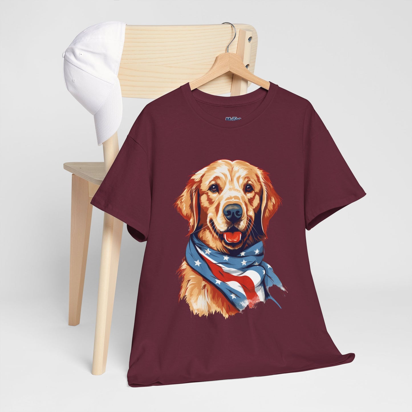 Patriotic Golden Retriever Unisex T-Shirt