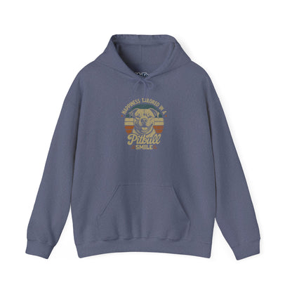 Happiness Tailored In A Pitbull Smile Unisex Heavy Blend Hoodie