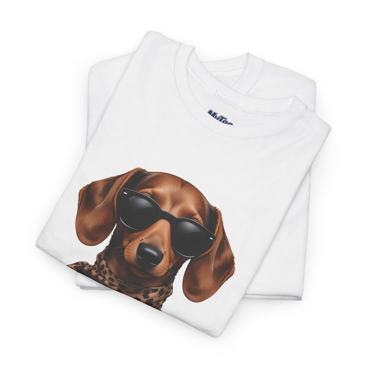 Dachshund With A Scarf Cotton T-Shirt