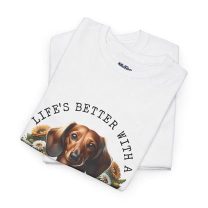 Dachshund Sunflower Unisex T-Shirt