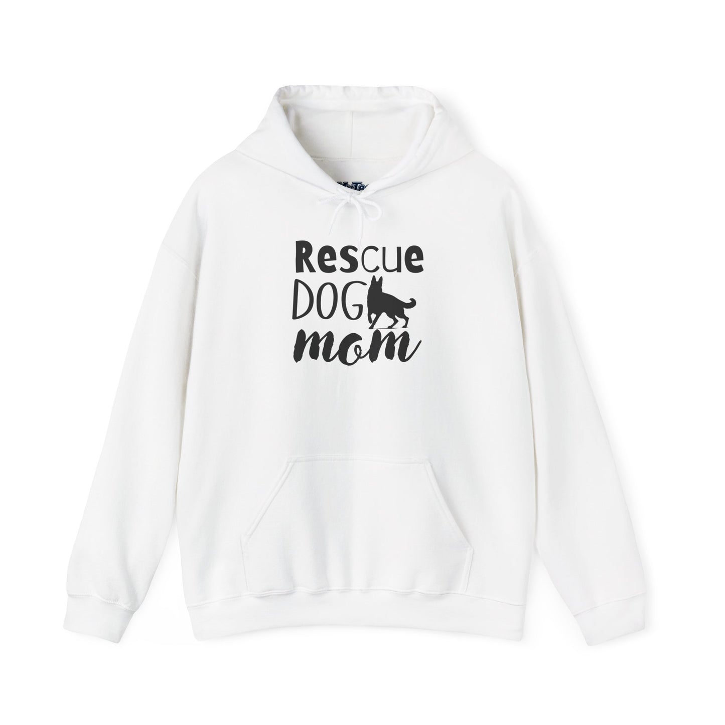 'Rescue Dog Mom Hoodie' - Cozy Sweatshirt for Pet Lover Mommies