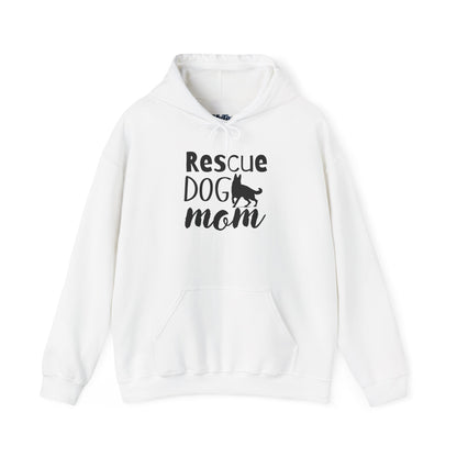 'Rescue Dog Mom Hoodie' - Cozy Sweatshirt for Pet Lover Mommies
