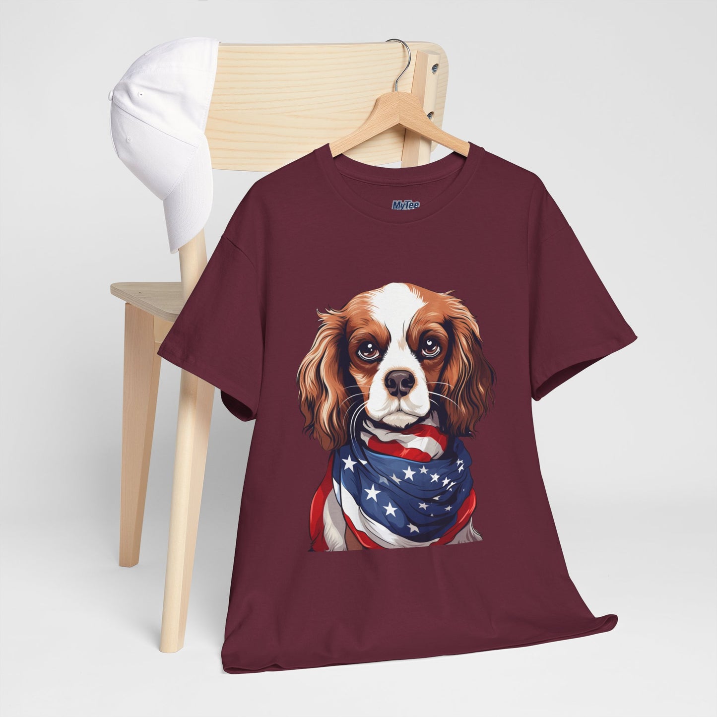 Patriotic Cavalier King Charles Spaniel Unisex T-Shirt