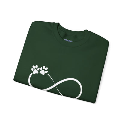 Infinity Paw Print Hoodie - Warm & Minimalist