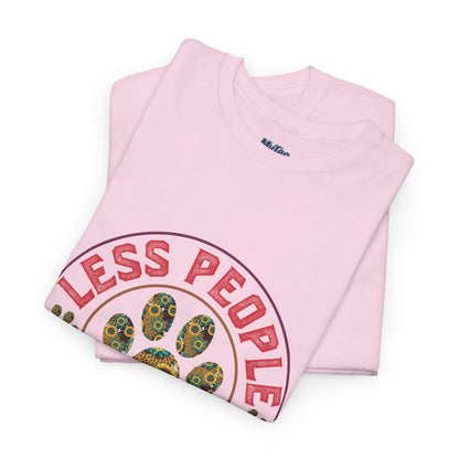 Less People More Dog Unisex Cotton T-Shirt