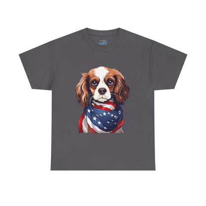 Patriotic Cavalier King Charles Spaniel Unisex T-Shirt