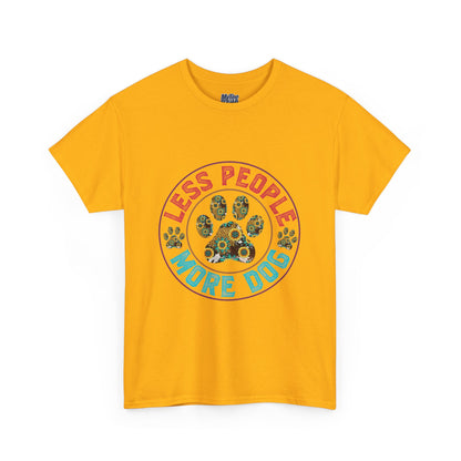 Less People More Dog Unisex Cotton T-Shirt