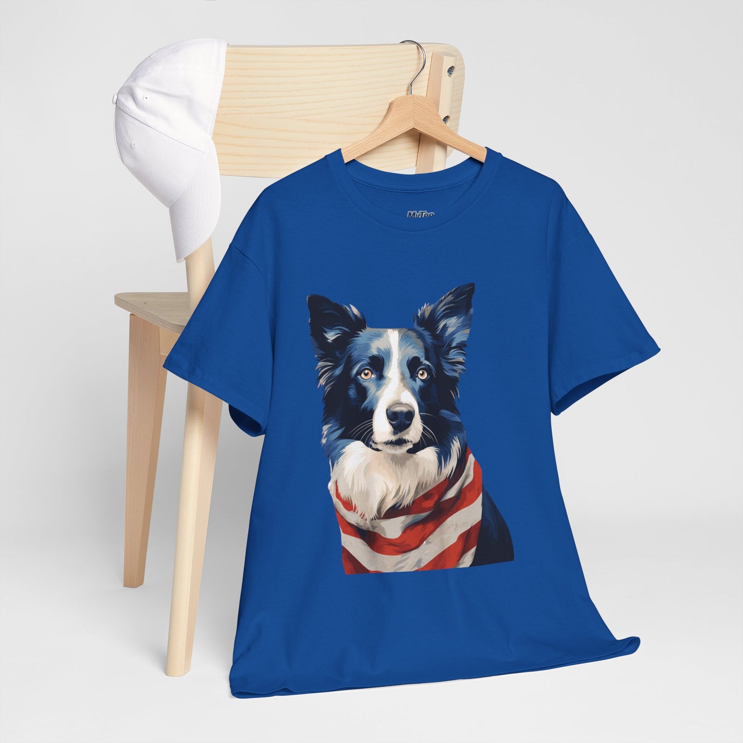 Patriotic Border Collie Unisex T-Shirt