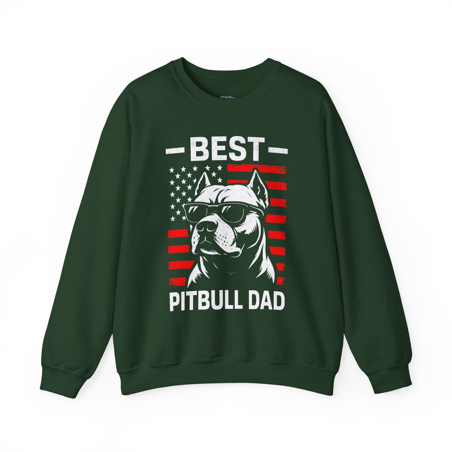 Best Pitbull Dad Ever SweatShirt For Proud Dog Father