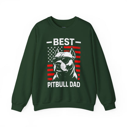 Best Pitbull Dad Ever SweatShirt For Proud Dog Father