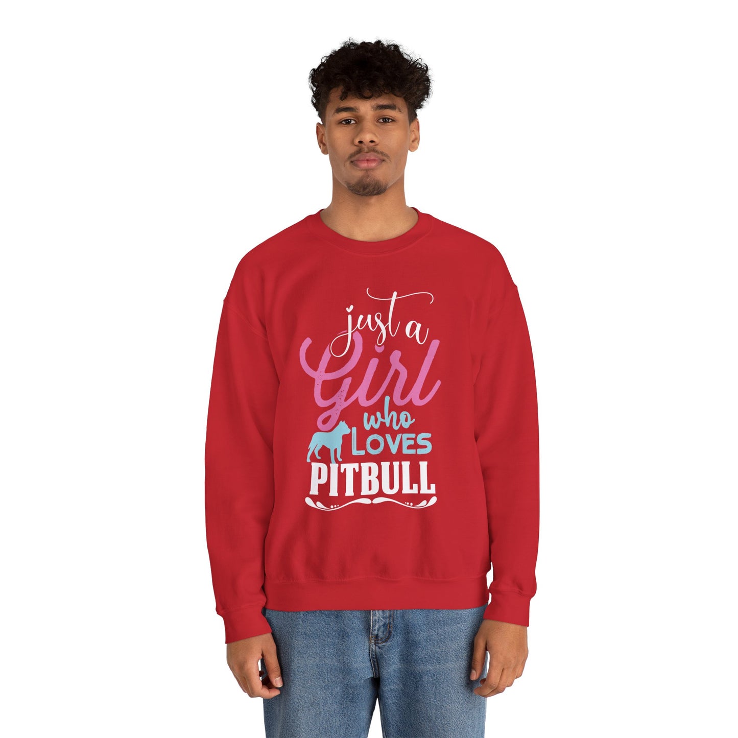 Just A Girl Who Loves Pitbull Sweatshirts