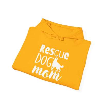 'Rescue Dog Mom Hoodie' - Cozy Sweatshirt for Pet Lover Mommies