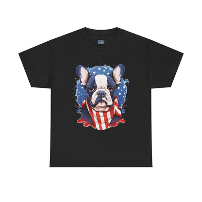 Patriotic French Bulldog Unisex T-Shirt | Dog Lover