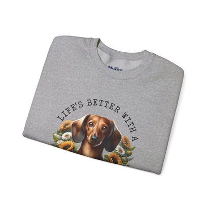 Dachshund Sunflower Unisex Hoodie