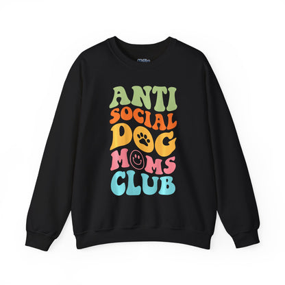 Anti-Social Dog Moms Club Sweatshirt | Relaxed Style For Fur Mama