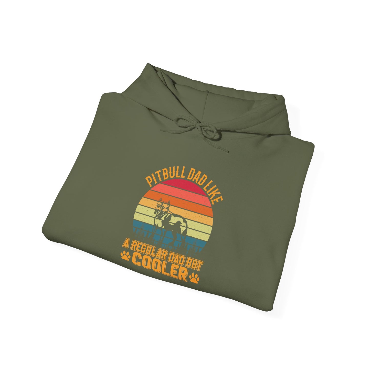 'Pitbull Dad Like A Regular Dad But Cooler' Cozy Hoodie