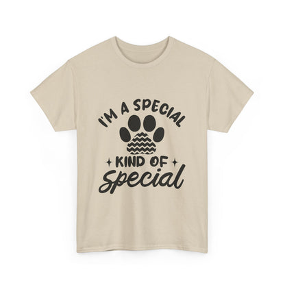 I'M A SPECIAL, DOG KIND OF SPECIAL Casual PAW Cotton T-shirt