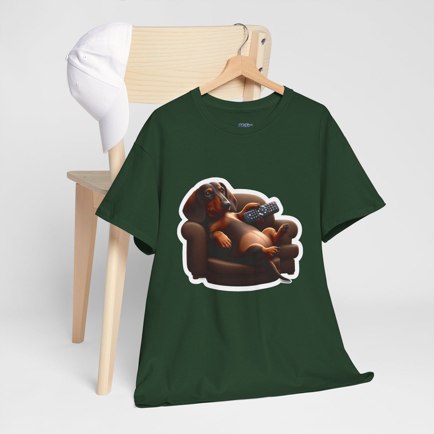 Dachshund Chill Mode Tee – Remote In Paw, Stress-Free Style