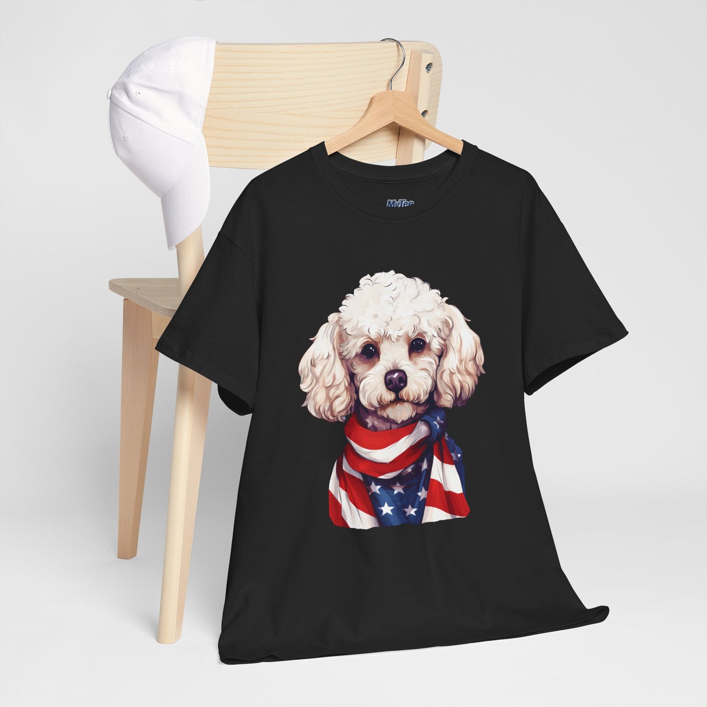 Patriotic Poodle Unisex T-Shirt