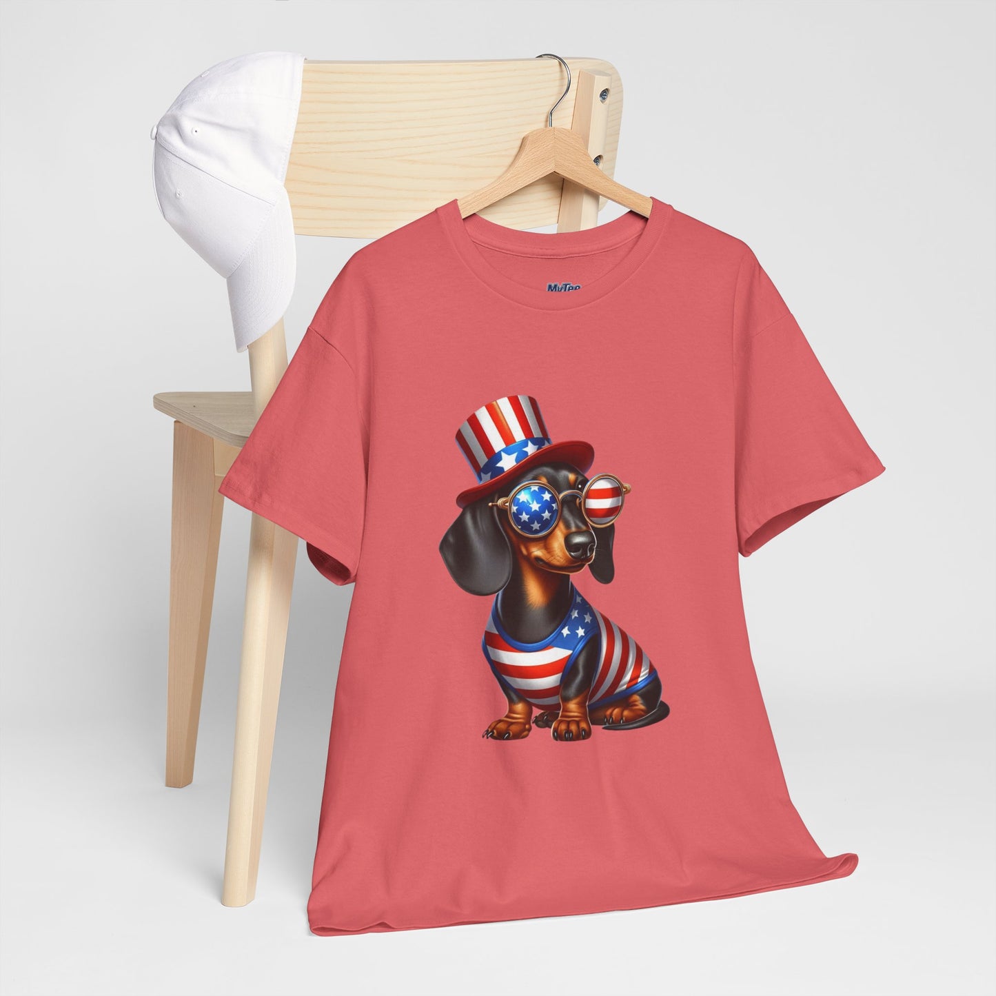 Patriotic Dachshund 4th of July T-Shirt | Red, White & Woof Style