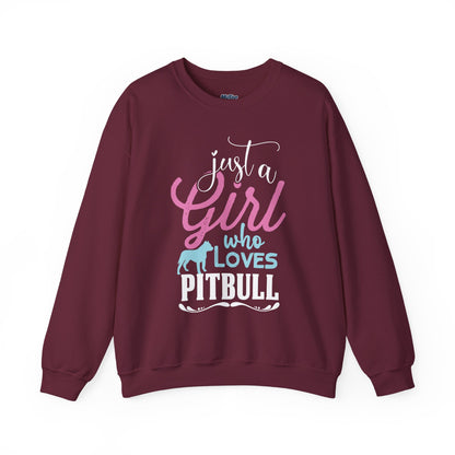 Just A Girl Who Loves Pitbull Sweatshirts