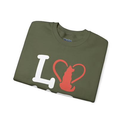 Love Cat Crewneck Sweatshirt - Perfect for Pet Lovers, Gift For Cat Owners