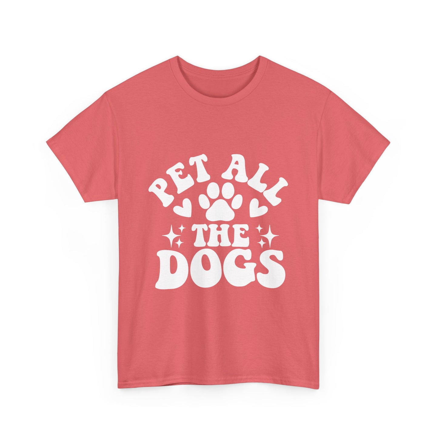 Pet All the Dogs Cotton T-Shirt, Dog Lover Tee