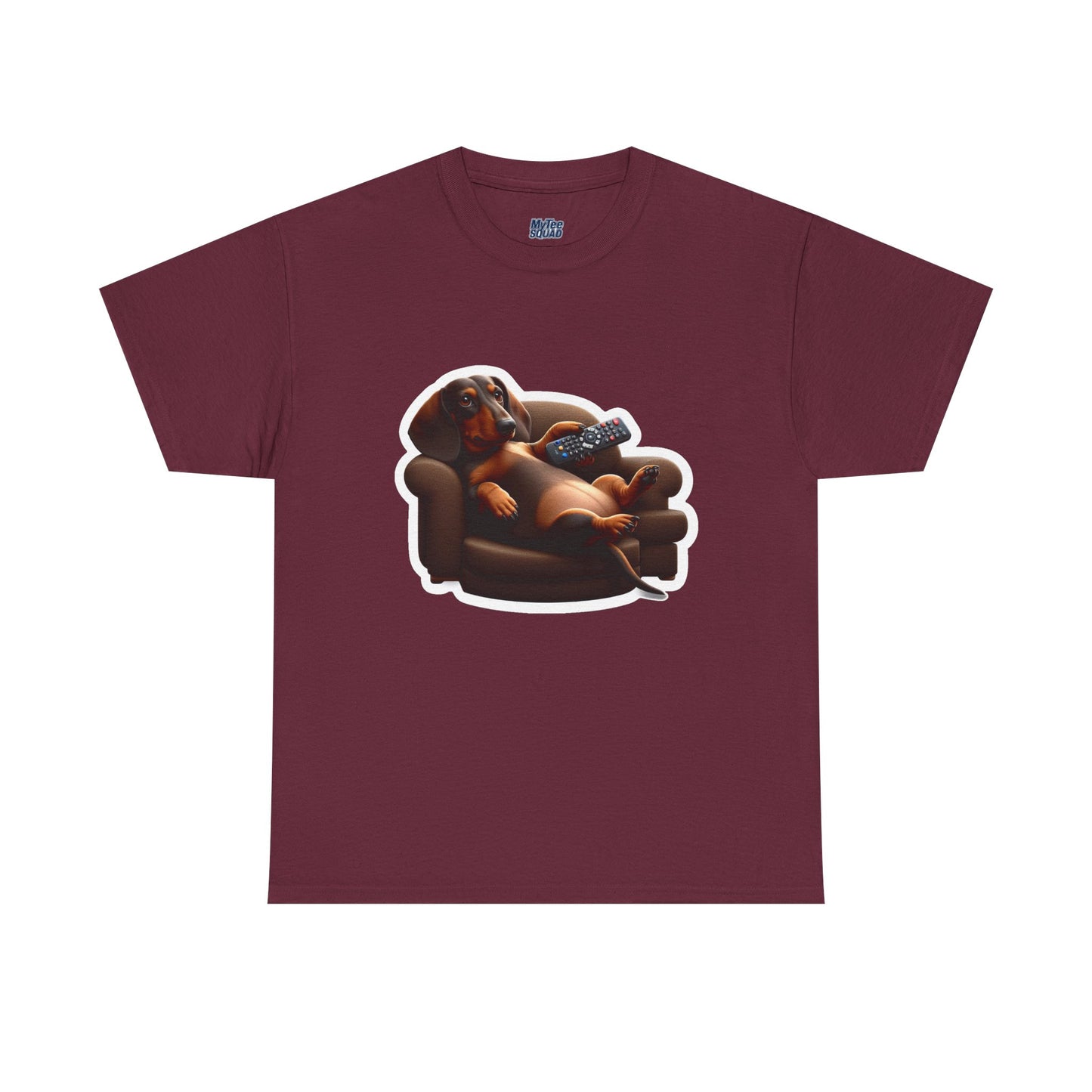 Dachshund Chill Mode Tee – Remote In Paw, Stress-Free Style