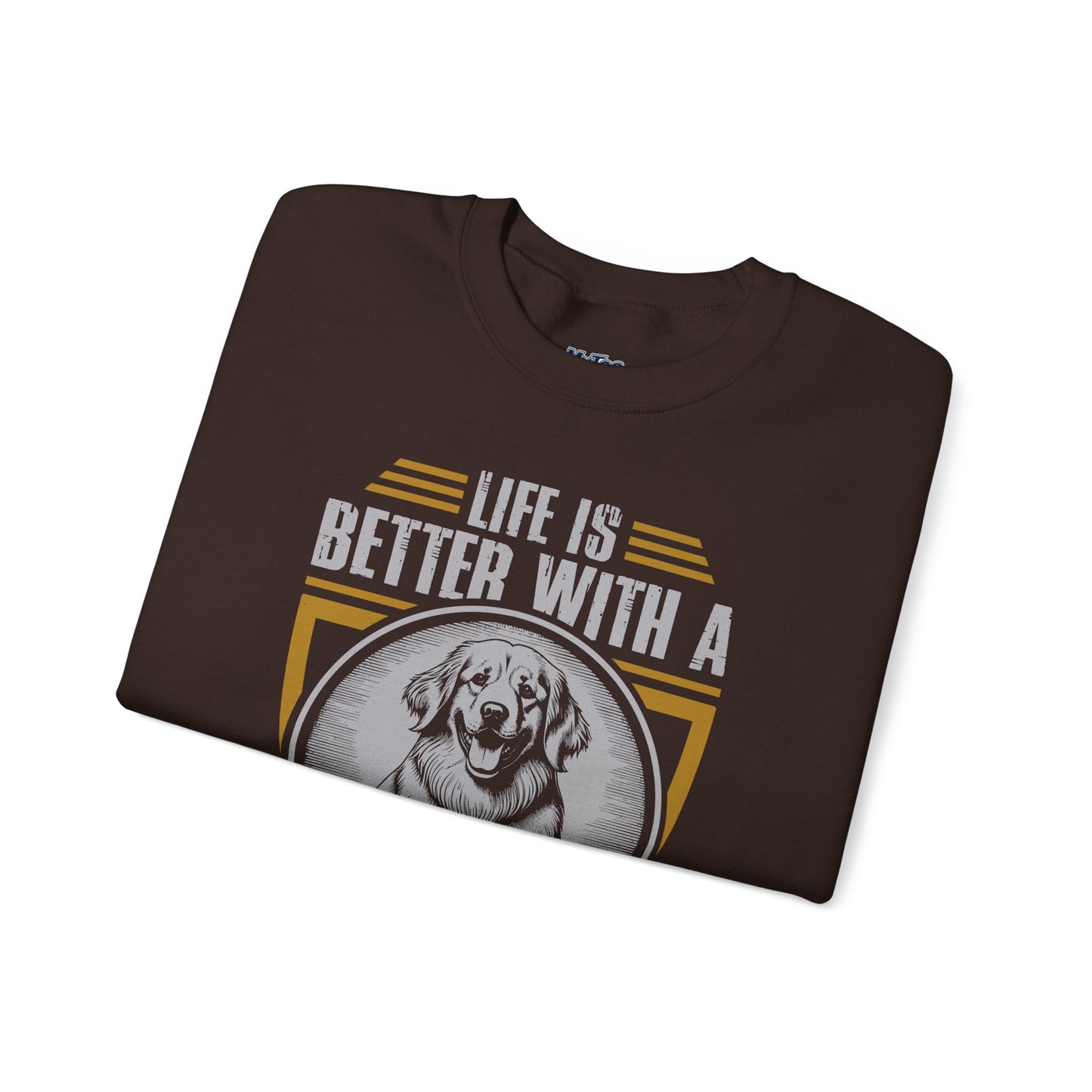 Life Is Better with a Golden Retriever Sweatshirt – Cozy Dog Lover Crewneck