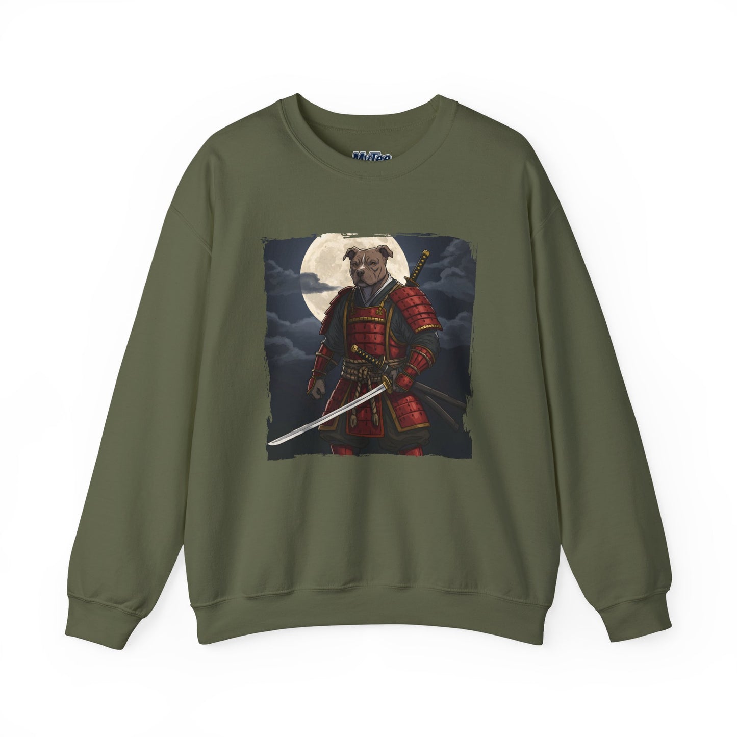 Pitbull Samurai Warrior Sweatshirt | Cozy Crewneck