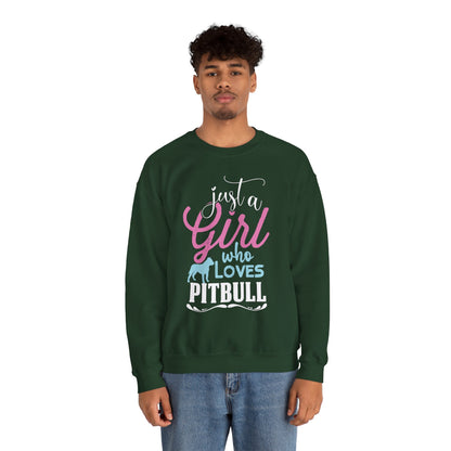 Just A Girl Who Loves Pitbull Sweatshirts