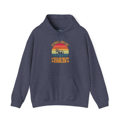'Pitbull Dad Like A Regular Dad But Cooler' Cozy Hoodie