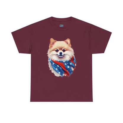 Patriotic pomeranian Unisex T-Shirt