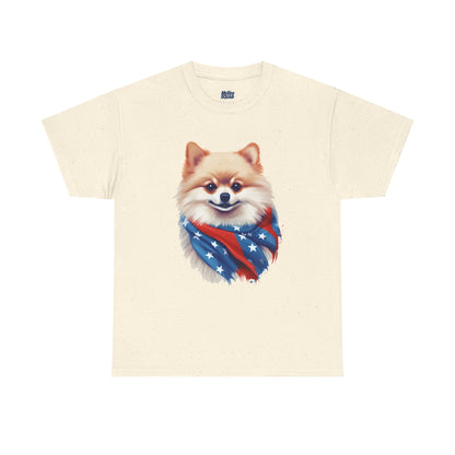 Patriotic pomeranian Unisex T-Shirt