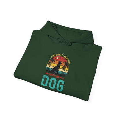 i Just Want To Hangout With My Dog' German Shephard Unisex T-Shirt