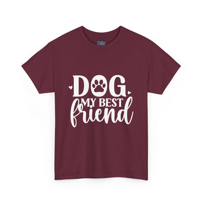 Dog My Best Friend Unisex Heavy Cotton T-Shirt | Pet Owner Apparel