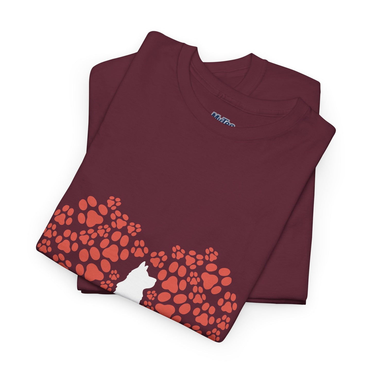 Dog Lover's Heart - Unisex Cotton Tee