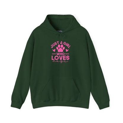 Just A Girl Who Loves Dogs Hoodie | Gift for Dog Mom