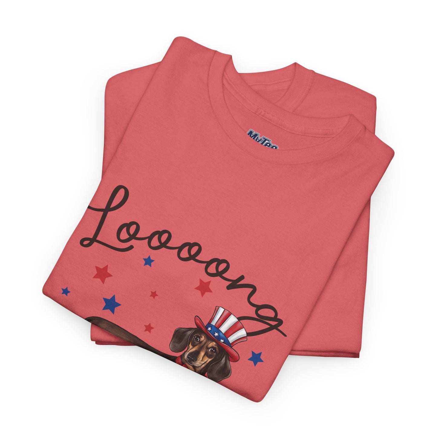 Patriotic Dachshund Loooong Live Freedom Unisex T-Shirt