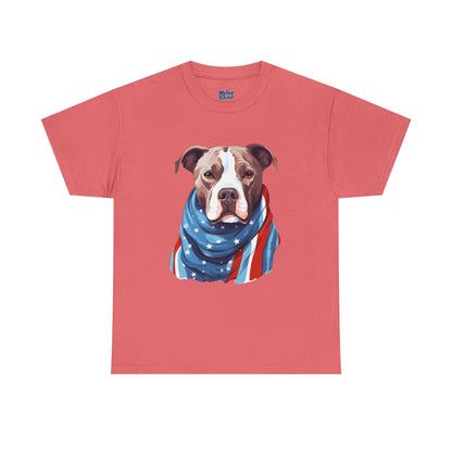 Patriotic American Staffordshire Terrier Unisex T-Shirt