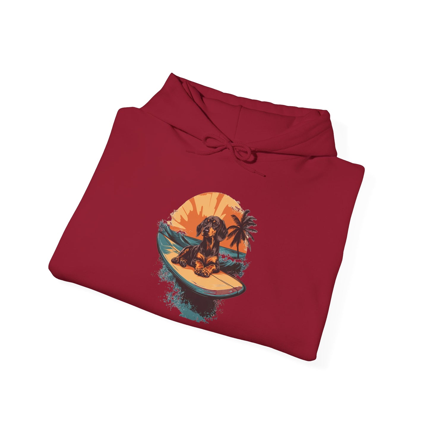 Dachshund Sunset Unisex Hoodie – Chill Pup Style For Dog Lovers