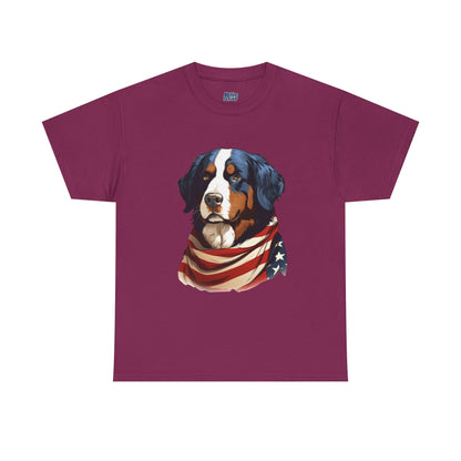 Patriotic Bernese Mountain Unisex T-Shirt