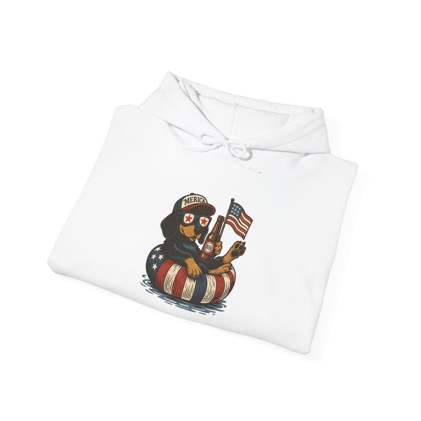 Patriotic Dachshund America Unisex Hoodie